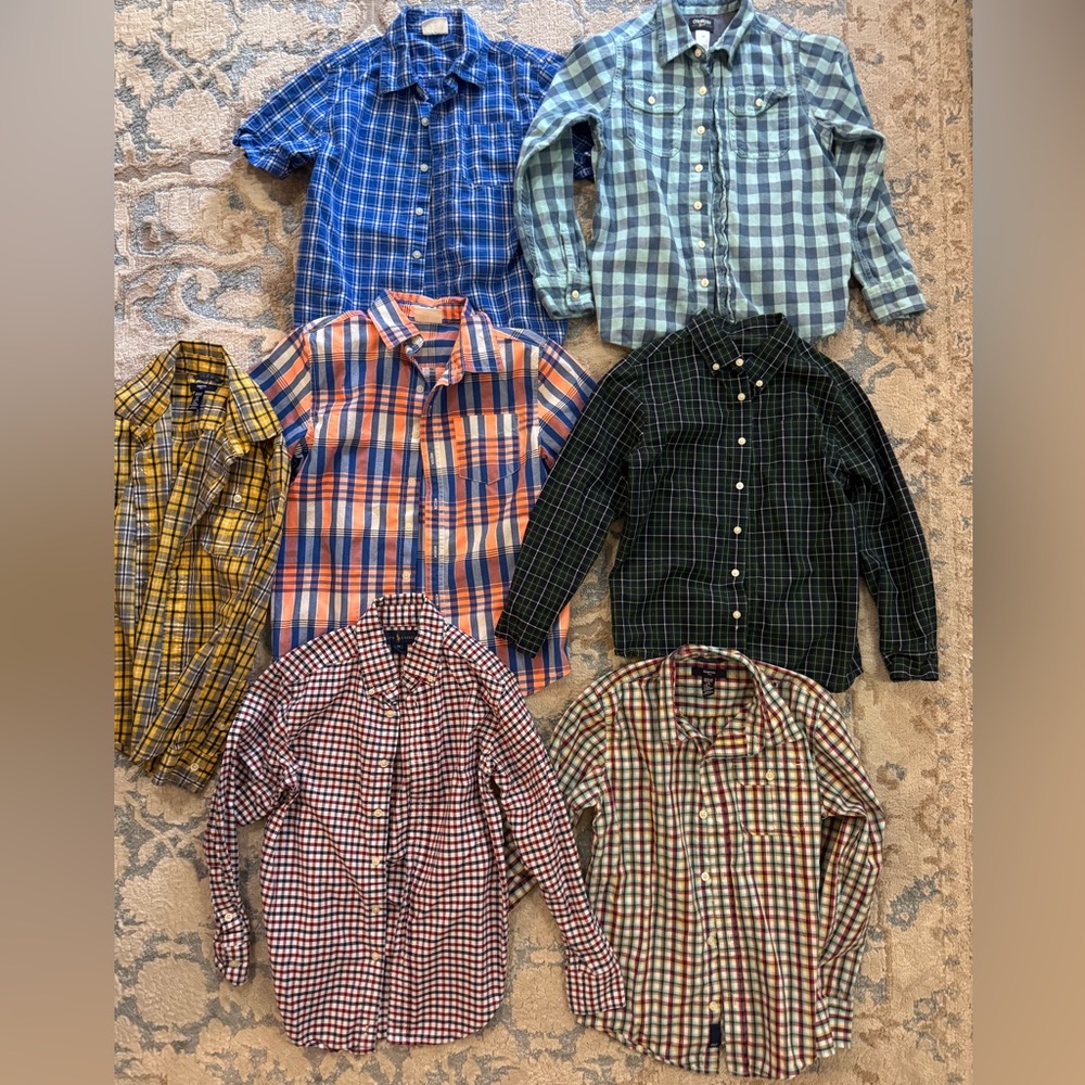Bundle of 7 shirts- Ralph Lauren Gapkids Oshkosh Crazy 8